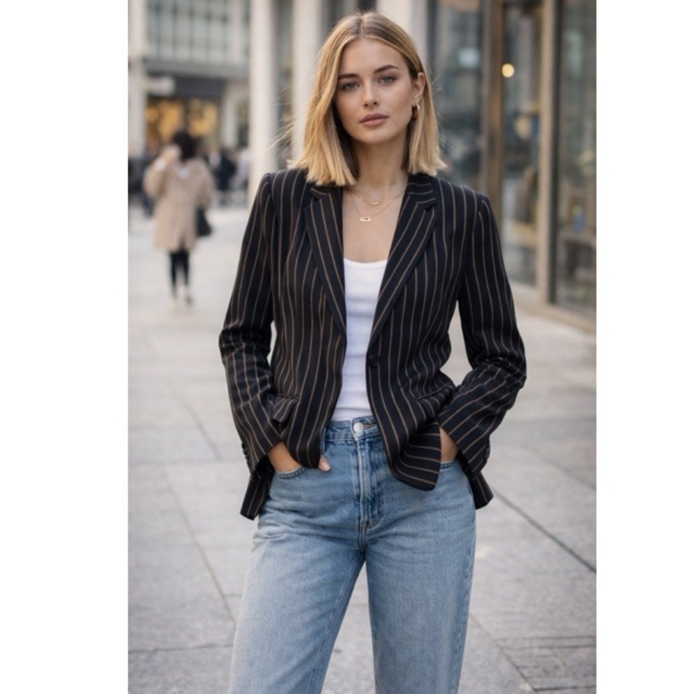 Emanuel Ungaro Pinstripe Blazer